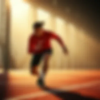 Athlete demonstrating performance features of Nike Legend Essential