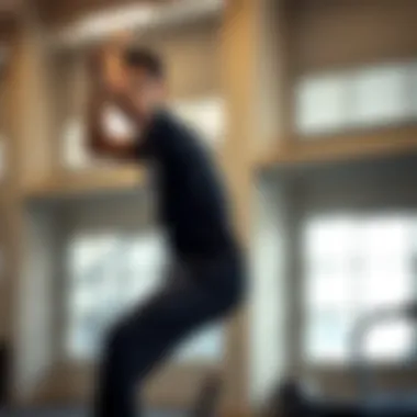 Dynamic athlete showcasing Nike parachute pants during a workout session.