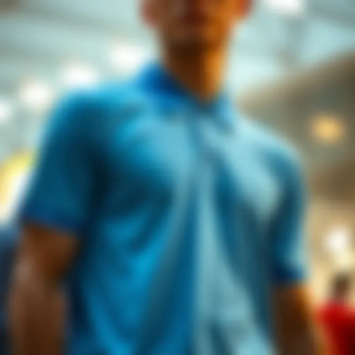 Fashion model showcasing a Nike polo shirt