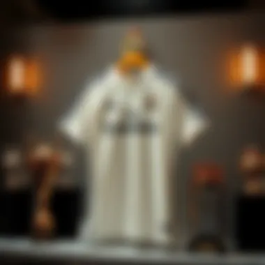 The Legacy of Real Madrid: Iconic Jersey and Trophies Historic Real Madrid jersey displayed with trophies