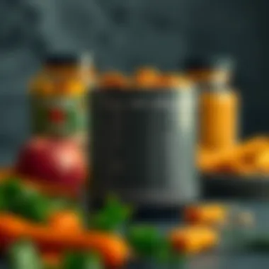 Nutritional chart showing protein content in various foods