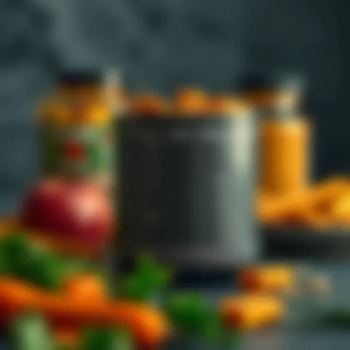 Nutritional chart showing protein content in various foods