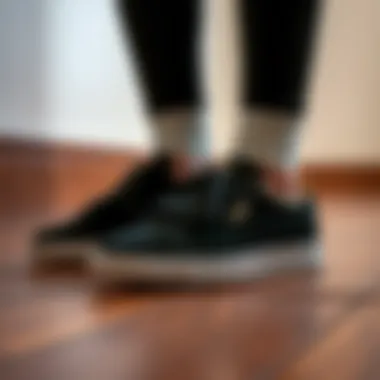 Stylish Puma Velcro Sneakers on a wooden floor