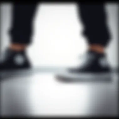 Sleek black Converse showcasing minimalist design.