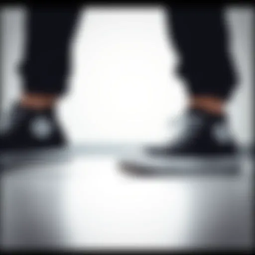 Sleek black Converse showcasing minimalist design.