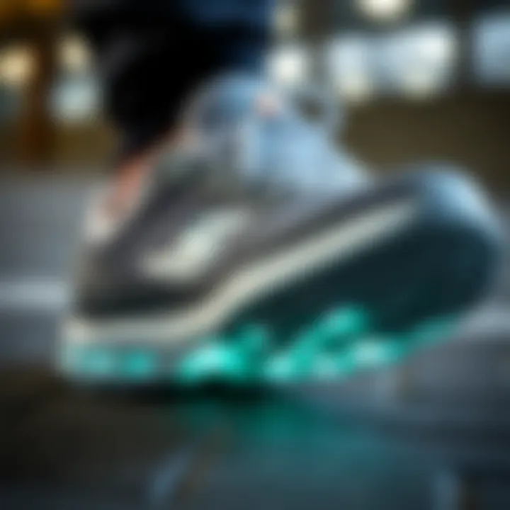 Advanced Technology and Cushioning in Skecher Air Close-up of Skecher Air technology and cushioning