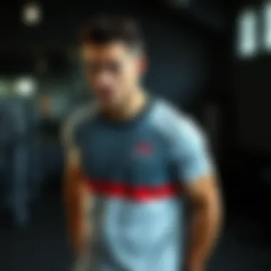 Workout Ready with Skechers T-Shirt Athletic individual wearing Skechers t-shirt during a workout session