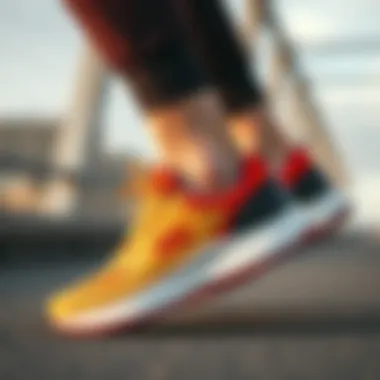 Stylish Skechers footwear in a sporty environment