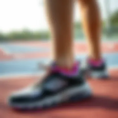 Comfortable fit of Skechers Max Protect shoes during sports activities