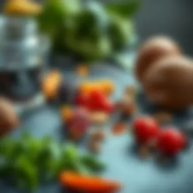 Diagram showcasing essential nutrients for athletes