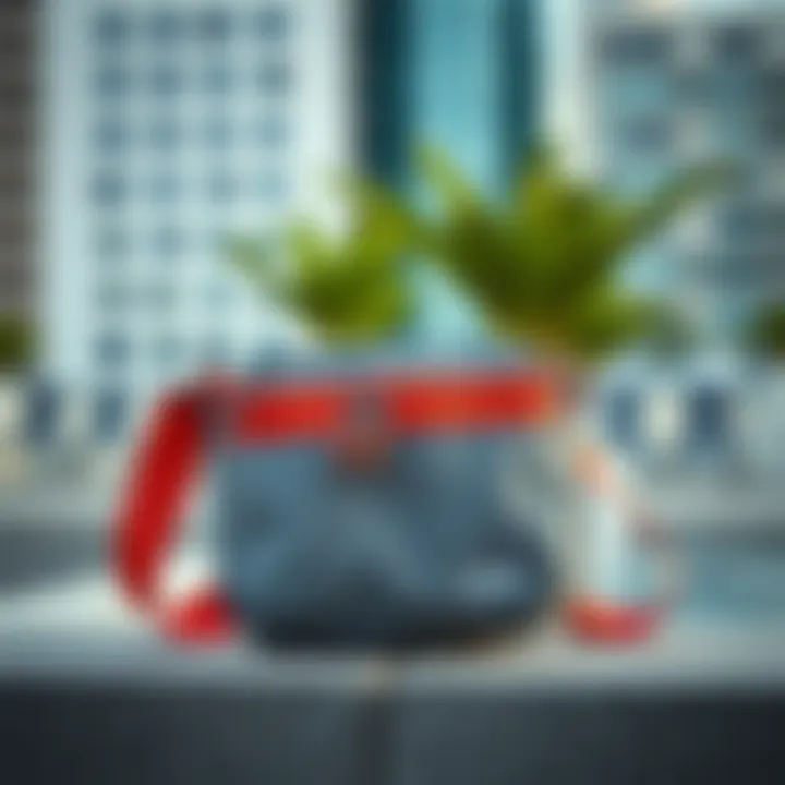 Trendy Design for Modern Urban Living Trendy sports crossbody bag in a modern urban setting