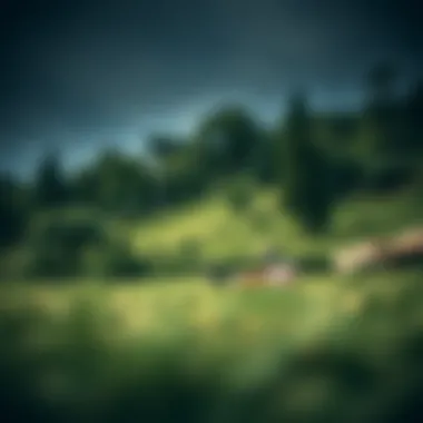 A serene landscape inviting relaxation