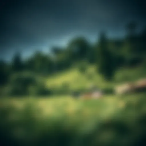 A serene landscape inviting relaxation