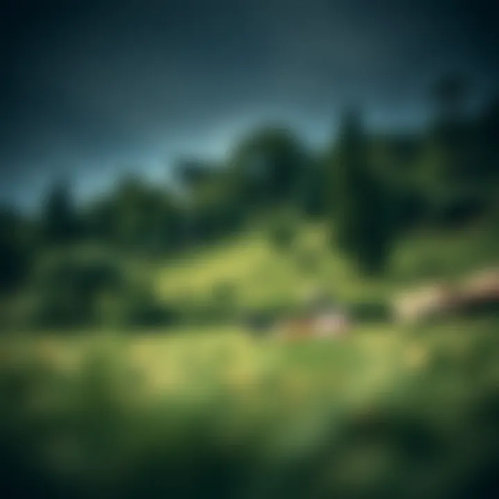 A serene landscape inviting relaxation