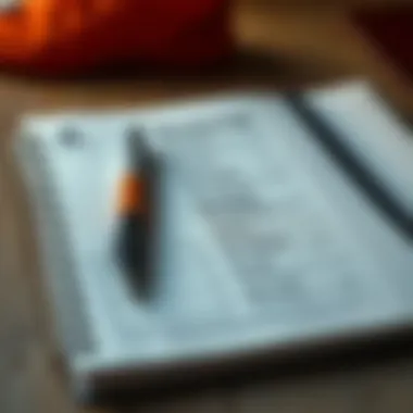 A notebook with a thoughtful training plan