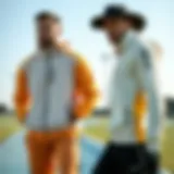 Dynamic sportswear showcasing modern designs