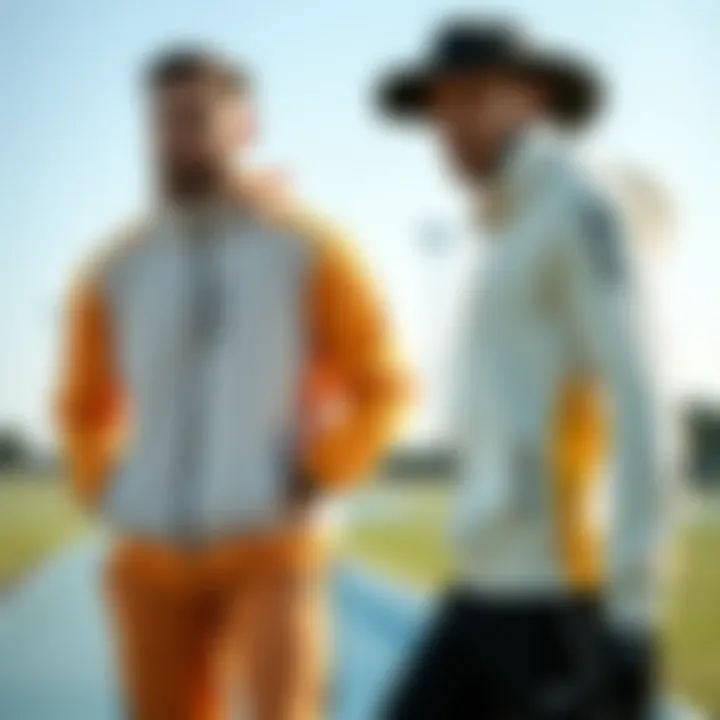 Dynamic sportswear showcasing modern designs