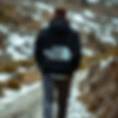 Innovative design of The North Face Kazak in an outdoor setting