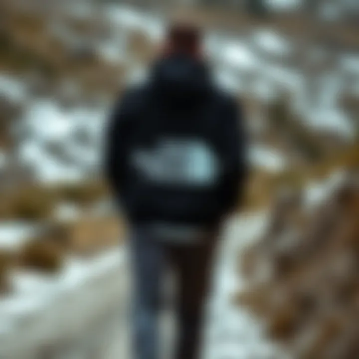 Innovative design of The North Face Kazak in an outdoor setting