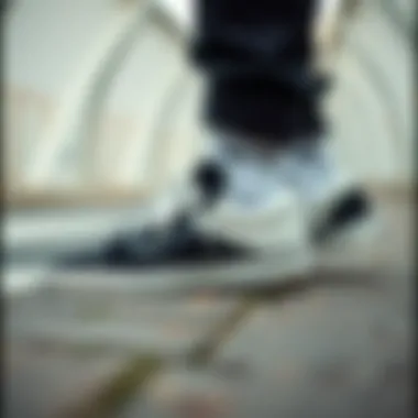 Comparison of original vs counterfeit Vans shoes