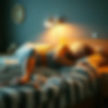 Illustration of various sleep positions